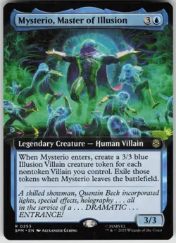 MTG Mysterio, Master of Illusion (Extended Art) Normal NM Spider-Man Magic 253 - Image 1