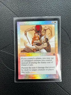 Magic the Gathering MTG Mercadian Masques ORIM'S CURE Foil NM - Image 1