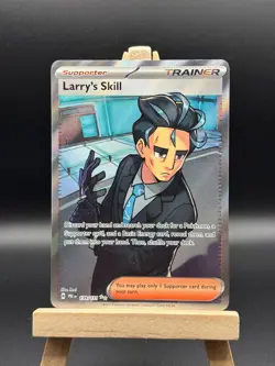 Larry's Skill - 139/131 - Pokemon Prismatic Evolutions Full Art Ultra Rare NM - Image 1