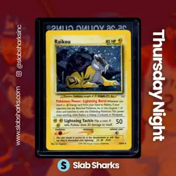 2001 POKEMON NEO REVELATION #13/64 RAIKOU HOLO - Image 1