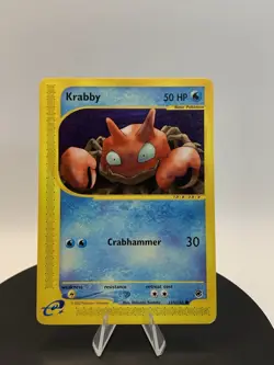 Pokemon Krabby 115/165 Expedition Base Set Common - Image 1