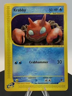 Pokemon Krabby 115/165 Expedition Base Set Common - Image 3