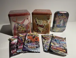 Pokemon Tin Lot - 2 Stacking Tins + 1 Mini Tin - Image 1