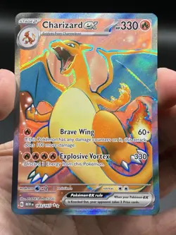 Pokemon TCG Charizard ex Scarlet & Violet 151 183/165 Full Art English NM - Image 3