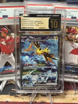 CGC 10 - 2023 Pokemon TCG Zapdos EX #204 Japanese Special Art Rare - Image 1