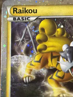 Raikou HGSS19 Black Star Promo Pokemon English 2010 NM-/LP Swirl - Image 3