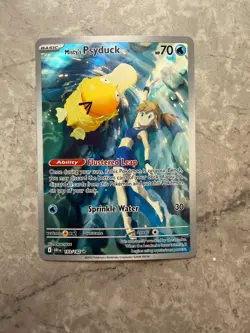 Pokemon TCG Misty's Psyduck Destined Rivals 193/182 Illustration Rare - Image 1
