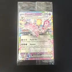 ESPEON EX 034/131 POKEMON PRISMATIC EVOLUTION STAMPED PROMO SEALED SURPRISE BOX - Image 1