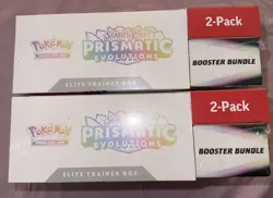 (2) Lot 2025 Pokemon Prismatic Evolutions 2-Pack ETB Booster Bundle Costco Box - Image 3