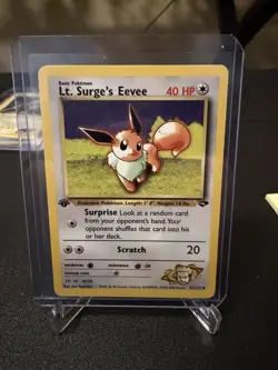 2000 Pokemon 1st Edition Gym Challenge Lt. Surge's Eevee | Pack Fresh - Image 1