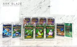 ARK 4-Window Booster Pack Magnetic Acrylic Case Pokemon Yugioh MTG DBS DBZ Cards - Image 1