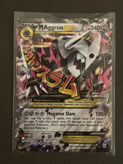 Pokemon TCG M Aggron EX Ultra Rare Card 94/160 XY Primal Clash - Image 1