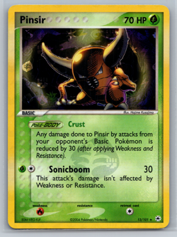 2004 Pokemon PINSIR Ex Hidden Legends REVERSE HOLO Foil Rare Card 13/101 - NM - Image 1