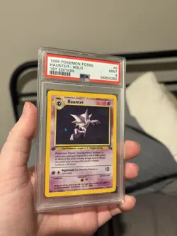 Haunter-Holo PSA 9 1999 Pokemon Fossil #6 1st Edition Pokemon - Image 2