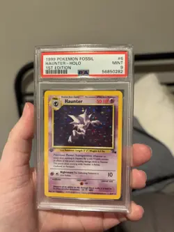 Haunter-Holo PSA 9 1999 Pokemon Fossil #6 1st Edition Pokemon - Image 3