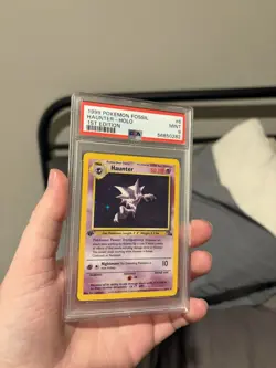 Haunter-Holo PSA 9 1999 Pokemon Fossil #6 1st Edition Pokemon - Image 5