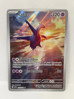 Latios Illustration Rare Pokemon TCG Surging Sparks 203/191 - Image 1