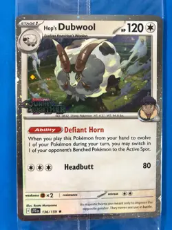 Pokemon TCG Hop's Dubwool 136/159 Journey Together Best Buy Promo SEALED - Image 2
