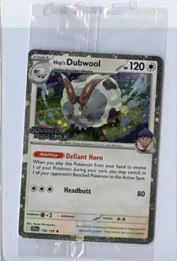 Pokemon TCG Hop's Dubwool Journey Together Best Buy Promo Card 136/159 SEALED - Image 1
