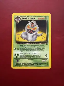 Dark Arbok 19/82 Non Holo Rare Team Rocket Pokemon Card NM - Image 1