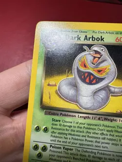 Dark Arbok 19/82 Non Holo Rare Team Rocket Pokemon Card NM - Image 3