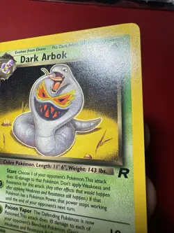 Dark Arbok 19/82 Non Holo Rare Team Rocket Pokemon Card NM - Image 4