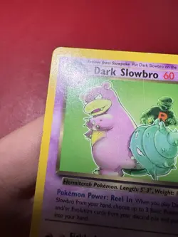 Dark Slowbro 29/82 Non Holo Rare Team Rocket Pokemon Card MP - Image 3