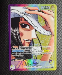 One Piece Card Game - Nico Robin Op09-062 Alt Art Leader English - Image 1
