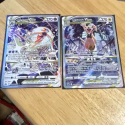 Pokemon Deoxys VSTAR & Zeraora VSTAR Holo Cards Crown Zenith - Image 1