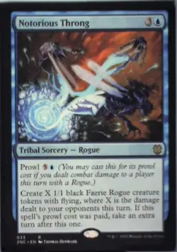 Notorious Throng - Commander: Zendikar Rising: #33, Magic: The Gathering Nm R51 - Image 1