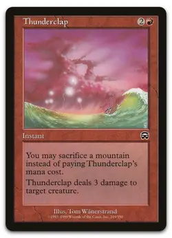 Thunderclap #219 (NM) Mercadian Masques MMQ Magic MTG - Image 1