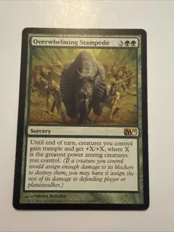 Overwhelming Stampede Magic 2011 (M11) Regular EDH Commander Free Shipping - Image 1