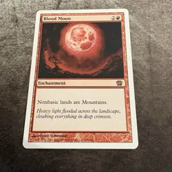 Blood Moon - Eighth 8th Edition - MTG Magic the Gathering - LP - Image 1