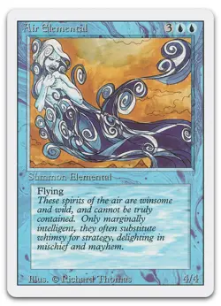 Air Elemental (NM) Revised Edition 3ED Magic MTG - Image 1