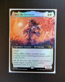 RHYS, THE EVERMORE Extended Art Rare Lorwyn Eclipsed Near Mint MTG - Image 1