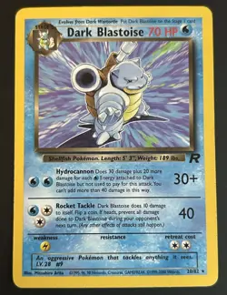 Pokemon TCG Dark Blastoise 20/82 Team Rocket Regular Rare NM/LP - Image 1