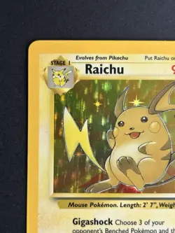 Pokemon TCG Raichu 14/62 Fossil Holo Rare NM - Image 4