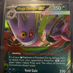 Pokemon Phantasmal Flames, Mega Gengar EX & Ambipom, Holo Rare, NM/M - Image 3