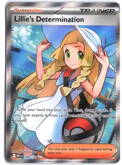 Lillie's Determination 169/132 Ultra Rare Mega Evolution Pokemon - Image 1