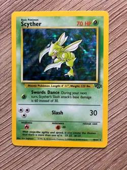 Scyther HP Unlimited Jungle 10/64 Pokemon TCG Holo LP/MP - Image 1