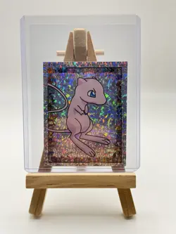 1999 Merlin Nintendo Pokemon Stickers Mew S23 Special Glitter Holo - Image 1