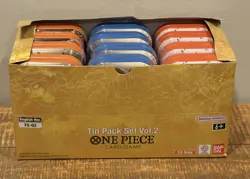 One Piece - TCG - Tin Pack Set Vol.2 TS-02 - Set of 12 tins ✅In Hand ✅Brand New - Image 2