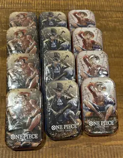 One Piece - TCG - Tin Pack Set Vol.2 TS-02 - Set of 12 tins ✅In Hand ✅Brand New - Image 4