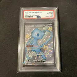 2024 Pokemon Paf EN-Paldean Fates Mew EX #216 Shiny Ultra Rare PSA 10 - Image 1
