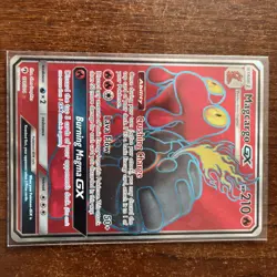 Pokemon Sun & Moon Lost Thunder Full Art Magcargo GX 198/214 NM - Image 1