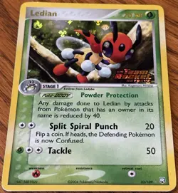 2004 Pokemon Team Rocket Returns Ledian Ex 23/109 Reverse Holo Rare Stamped VLP - Image 1