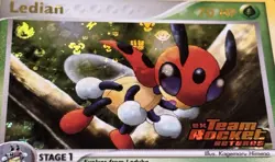 2004 Pokemon Team Rocket Returns Ledian Ex 23/109 Reverse Holo Rare Stamped VLP - Image 2