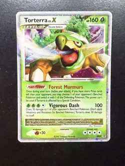 Pokemon TCG Torterra LV.X DP09 Black Star Promo - HP - Image 1