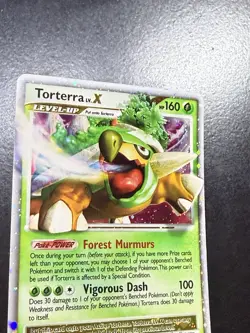 Pokemon TCG Torterra LV.X DP09 Black Star Promo - HP - Image 5