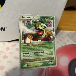 Pokemon TCG Torterra LV.X DP09 Ultra Rare Black Star Promos - Image 1